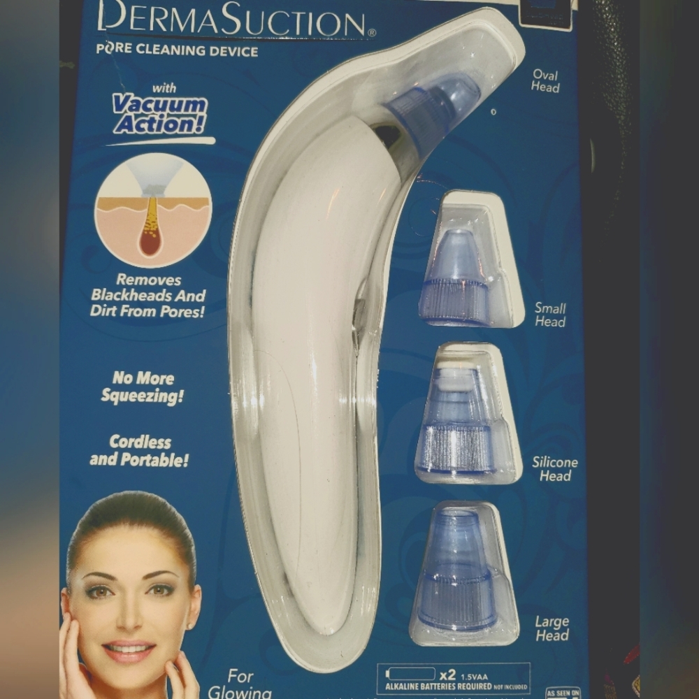 Dermasuction pore cleaning facial tool